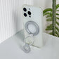 Foldable Double Magnetic Phone Ring Holder White