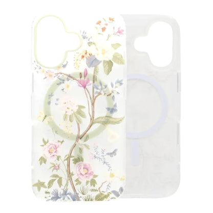 Painted Floral Matte Magnetic Case For iPhone 17 - H5
