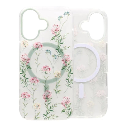 Painted Floral Matte Magnetic Case For iPhone 17 - H1