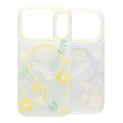 Painted Floral Matte Magnetic Case For iPhone 17 Pro - H6