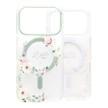 Painted Floral Matte Magnetic Case For iPhone 17 Pro - H4