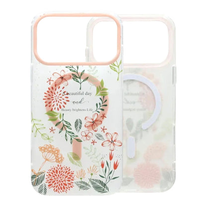 Painted Floral Matte Magnetic Case For iPhone 17 Pro Max - H2