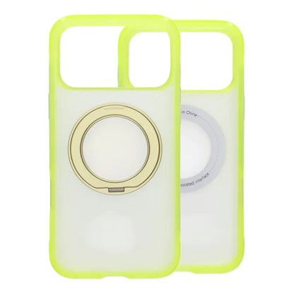 Matt MagSafe skal med ringstativ för iPhone 17 Pro och 18 Pro - Gul