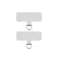 Replacement Phone Lanyard Gaskets Stainless Steel Mobile Phone Tether Tab Sliver for Crossbody Wrist Straps Universal Metal Phone Clips
