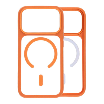 Smart Mirror Skin-Feel Magnetic Case with Built-in Lens Stand For iPhone 17 Pro Max Orange