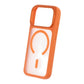 Smart Mirror Skin-Feel Magnetic Case with Built-in Lens Stand For iPhone 17 Pro Orange