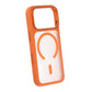 Smart Mirror Skin-Feel Magnetic Case with Built-in Lens Stand For iPhone 17 Pro Orange