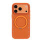 Mobilskal med roterande stativ och strass för iPhone 17 Pro och 18 Pro - Orange