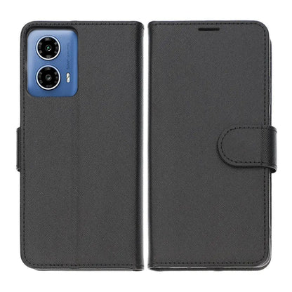 Motorola G04 Plånboksfodral med Stativ - Svart