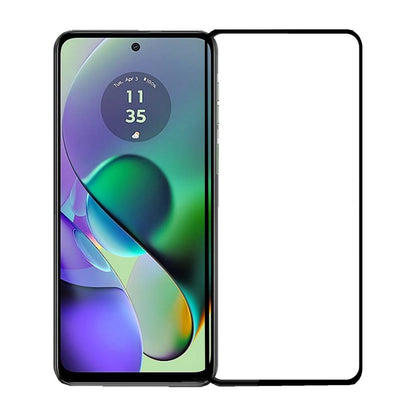 Motorola G04 Skärmskydd Heltäckande Svart - Bulk