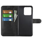 Flip Stand Leather Wallet Case For Moto edge 40 Black