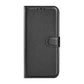 Flip Stand Leather Wallet Case For Moto edge 40 Black