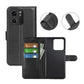 Flip Stand Leather Wallet Case For Moto edge 40 Black