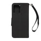 Flip Stand Leather Wallet Case For Moto G84 5G Black
