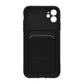 Silicone Case with Card Holder iPhone 11 - Black
