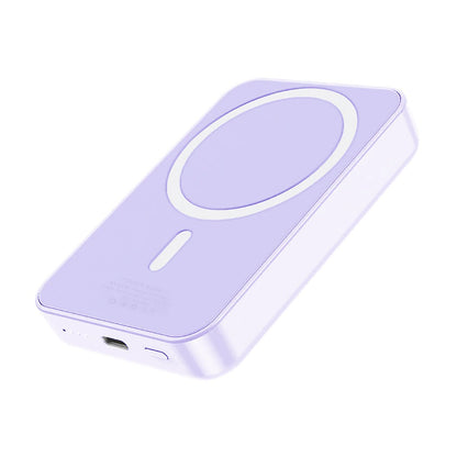 Powerbank Magnetic with Wireless Charging 10000 mAh - Purple