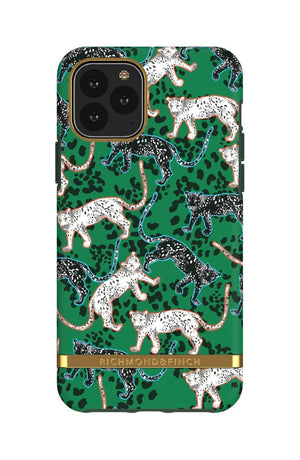 Richmond and Finch Green Leopard - Gold details iPhone 11 Pro Max