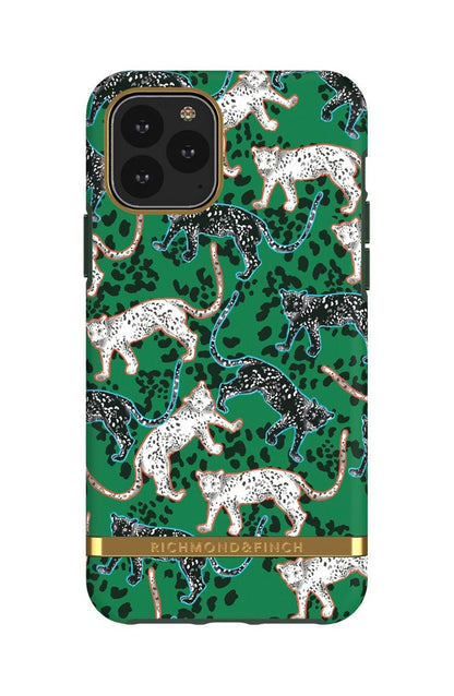 Richmond and Finch Green Leopard - Gold details iPhone 11 Pro Max