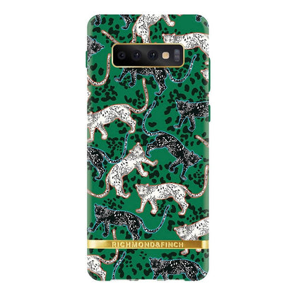 Richmond and Finch Mobilskal Samsung S 10 GREEN LEOPARD