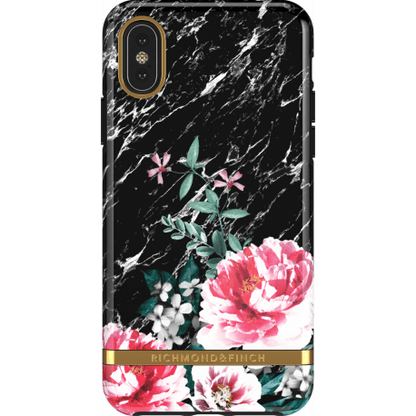 Richmond & Finch Skal iPhone Black Marble Floral - X/XS Case