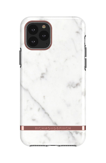 Richmond and Finch White Marble - Rose gold details iPhone 11 Pro
