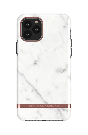 Richmond and Finch White Marble - Rose gold details iPhone 11 Pro