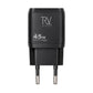 Rvelon USB C Väggladdare 45W GaN Dubbel Port- Svart