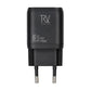 Rvelon Väggladdare 2x USB-C + USB-A 65W GaN - Svart