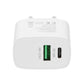 Rvelon Fast Charger Dual USB-A and USB-C 20W 10 pcs pack