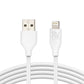 USB A to Llightning MFI Silicone Cable Rvelon - 1m White