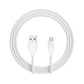 USB A to Llightning MFI Silicone Cable Rvelon - 1m White