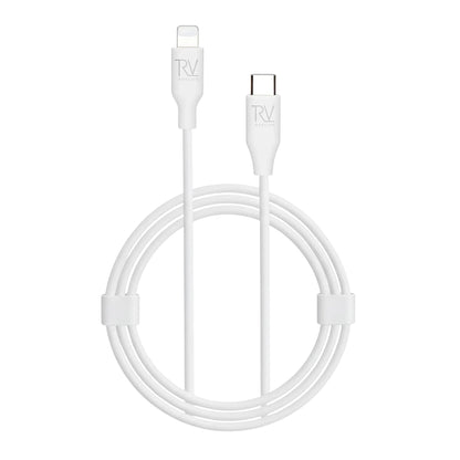 USB C to Lightning MFI Silicone Cable Rvelon - 1m White