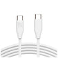 USB C to USB C Silicone Cable 60W Rvelon - 1m White