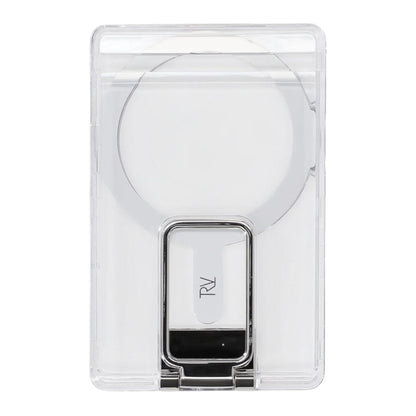 Rvelon MagSafe korthållare med metallstativ - Transparent
