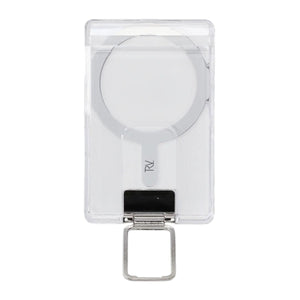 Rvelon MagSafe korthållare med metallstativ - Transparent