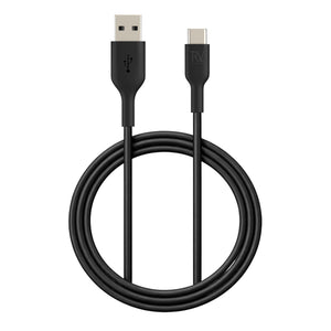 Rvelon USB-A till USB-C Kabel 1 Meter - Svart