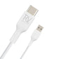 Rvelon USB-A till USB-C Kabel 1M - Vit