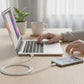 Rvelon USB-A till USB-C Kabel 1M - Vit