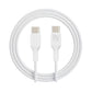 Rvelon USB-C till USB-C Kabel 2m - Vit