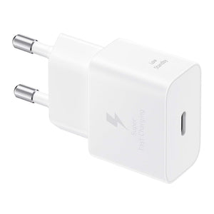 Samsung 25W USB-C GaN Strömadapter med kabel - Vit