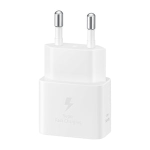Samsung 25W USB-C GaN Strömadapter med kabel - Vit