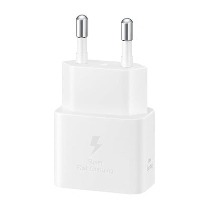 Samsung 25W USB-C GaN Strömadapter med kabel - Vit