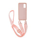 Samsung Galaxy 20 Silikonskal med Rem/Halsband - Rosa