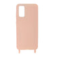 Samsung Galaxy 20 Silikonskal med Rem/Halsband - Rosa