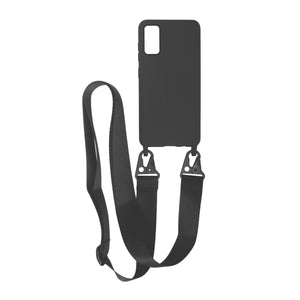 Samsung Galaxy 20 Silikonskal med Rem/Halsband - Svart