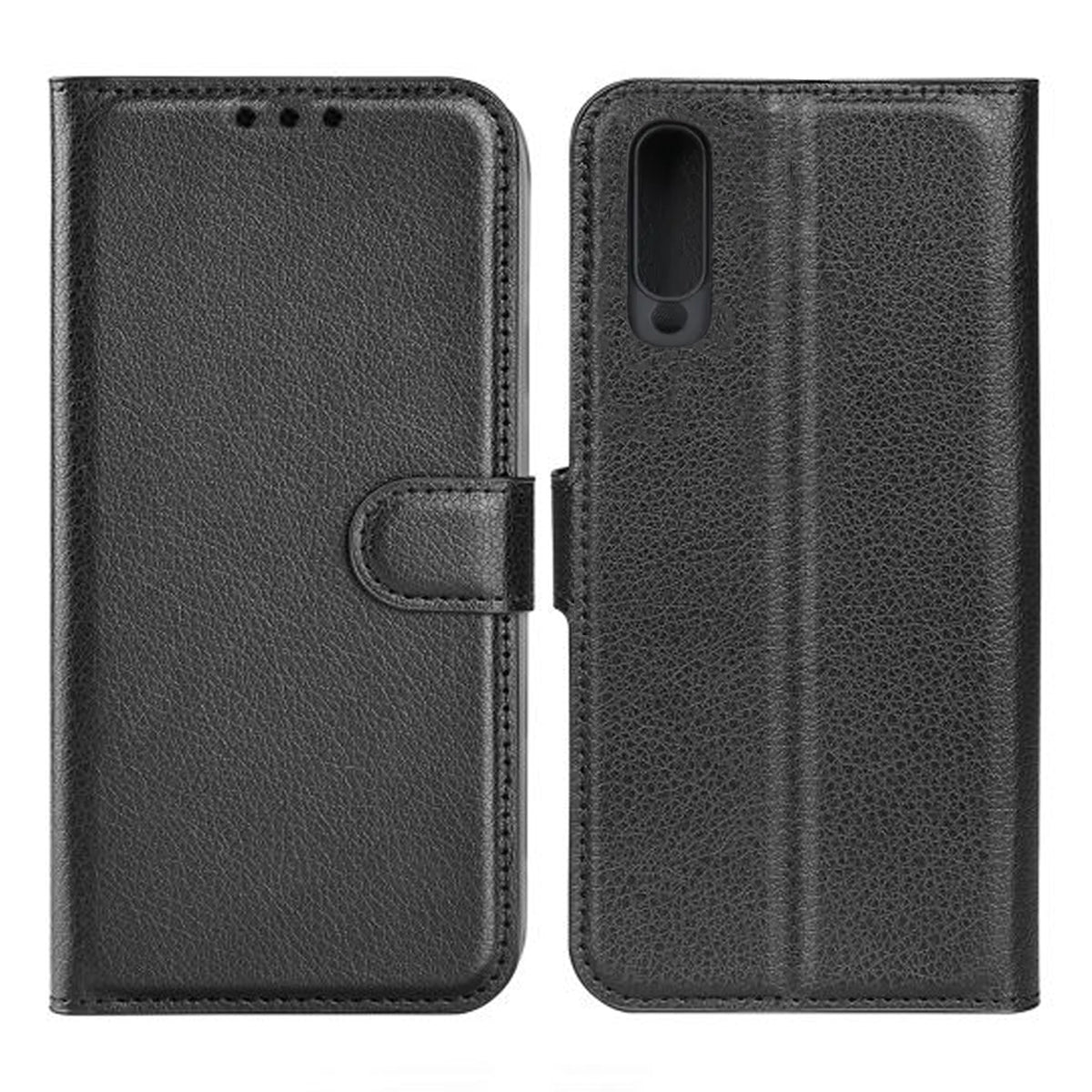 Samsung Galaxy A50s Plånboksfodral med Stativ - Svart