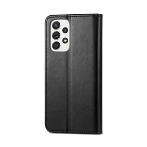 RV Galaxy A53 5G Magnetic Flip Stand TPU+PC Leather Case Black