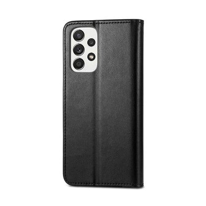 RV Galaxy A53 5G Magnetic Flip Stand TPU+PC Leather Case Black