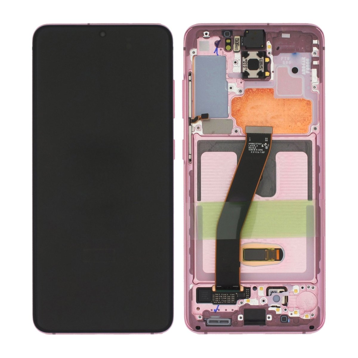 Samsung Galaxy S20 Skärm med LCD Display - Rosa