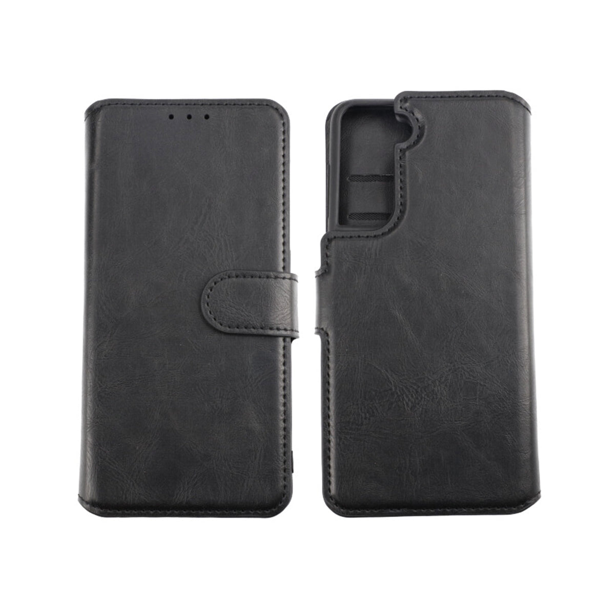 Samsung Galaxy S21 RV Flip Stand TPU Leather Case Black High Ouality